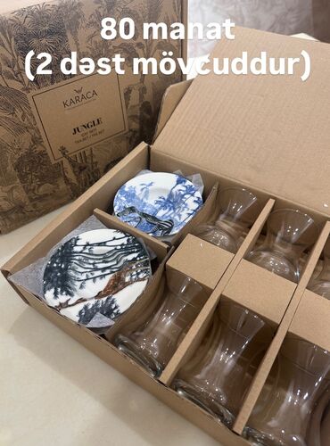 Digər dəstlər və servizlər: Çay dəsti, Şüşə, 6 nəfərlik, Türkiyə