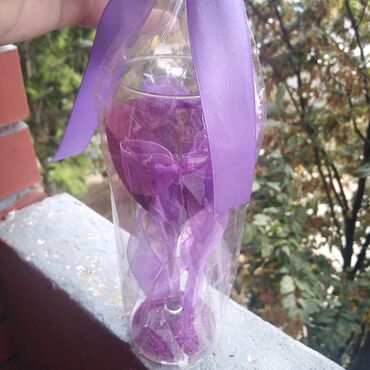 Čaše: Dekorativne čaše za šampanjac – ručni rad, poklon pakovanje - — 1