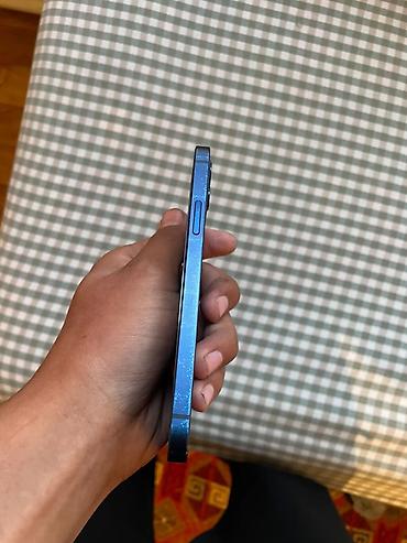 iphone 1e: IPhone 12, Б/у, 128 ГБ, Синий, Защитное стекло, Чехол, Коробка, 70 % — 7