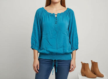 bluzki nietoperz plus size: Ze-Ze, Жіноча блуза, розмір L