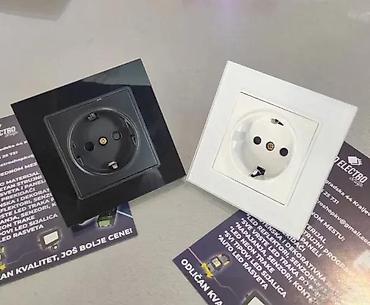 Utičnice: UTIČNICA SA STAKLENIM PANELOM STAKLENA UTIČNICA SA STEGAČIMA | *U — 2