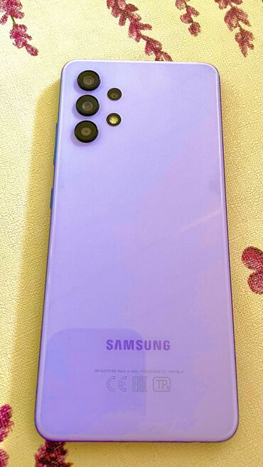 samsung netbook: Samsung Galaxy A32 5G, 64 ГБ, цвет - Фиолетовый, Кнопочный, Отпечаток пальца, Face ID