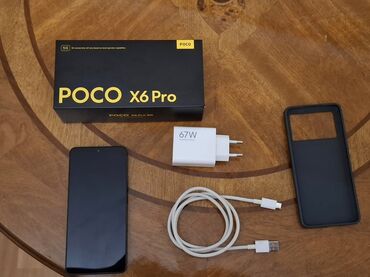 телефон fly fs521 power plus 1: Poco X6 Pro 5G, 512 GB, rəng - Qara, Barmaq izi