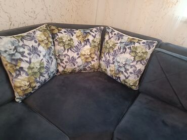 Divanlar: Künc divan, Açılmayan, Bazasız, Vеlur parça, Çatdırılma yoxdur — 3