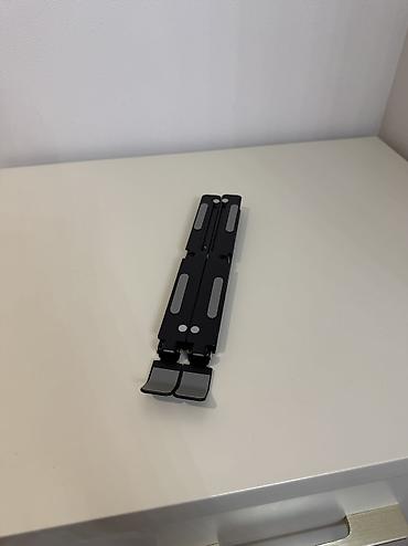 notebook: Складная подставка для ноутбука/планшета, алюминиевая, черная. - — 2