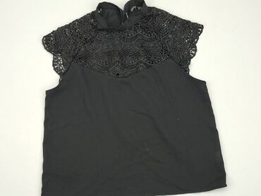 czarna sukienki wieczorowa krótka: Bluzka Damska, Shein, L, stan - Bardzo dobry