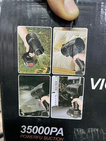 Инструменты: Violent Fan simsiz əl ventilyatoru/blower Xüsusiyyətlər: - 35.000 Pa — 7