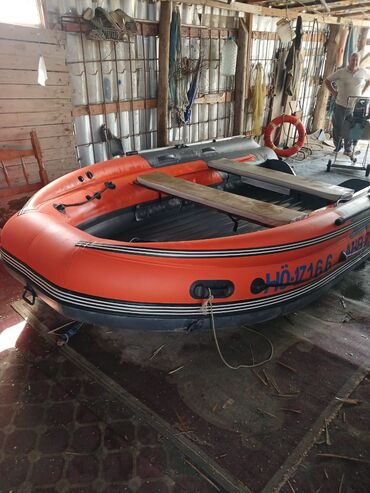 Motobloklar: Şişmə motorlu qayıq – narıncı rəng, yüksək daşıma qabiliyyətli PVC — 7