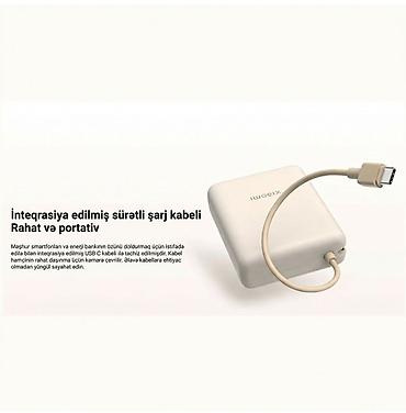 xiaomi planset: Xiaomi 33W Power Bank – 10 000 mAh (daxili kabel ilə) - Sürətli — 6