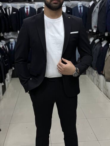 Kostyumlar: Kişi kostyum dəsti - Stil: Klassik, dar kəsim (slim fit) iki düyməli — 16