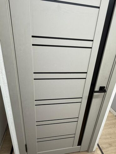 двери с двух сторон из бельгии: Жабык ички эшик, Лофт стили менен, түсү - Боз