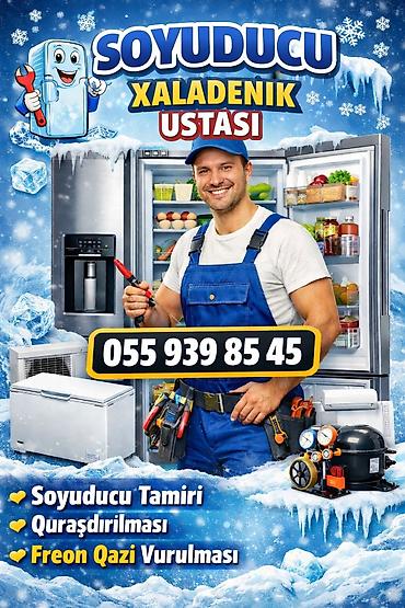 морозильные камеры в баку: Xaladenik (soyuducu) ustası xidməti 🚨 Soyuducu İşləmir? 1 Saatda Usta — 1