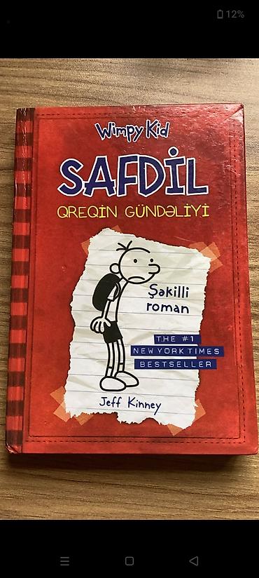 3d defter: Məhsul: Kitab – “Safdil: Qreqin Gündəliyi” (Wimpy Kid) Müəllif: Jeff — 1
