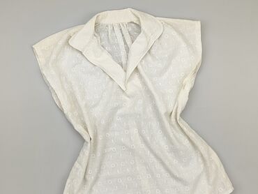 białe bluzki krótki rękaw: Shirt, L (EU 40), condition - Good