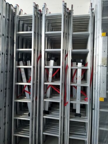 alet qutusu: Alüminium uzadıla bilən nərdivanlar - Material: yüngül və paslanmayan