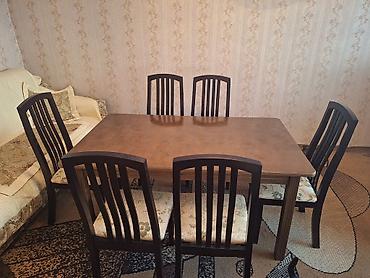 study table: Обеденная группа на 6 персон б/у в отличном состоянии, имеются — 3