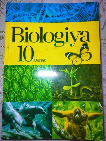 sanki s rulem: Biologiya 10-cu sinif dərslik. Kitab 1 ay işlənib,təp-təzədir,çox
