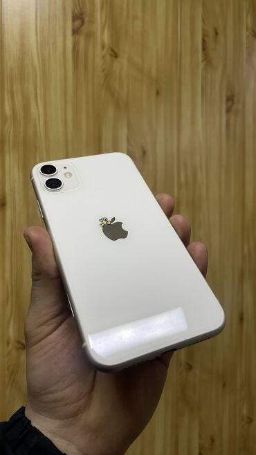 Apple iPhone: IPhone 11, Колдонулган, 64 ГБ, Ак, 80 %