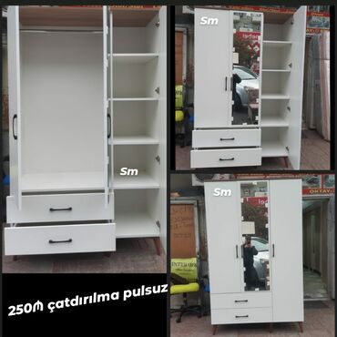 Yeni, Açılan, 3 qapılı Düz dolab, Dolab, Azərbaycan