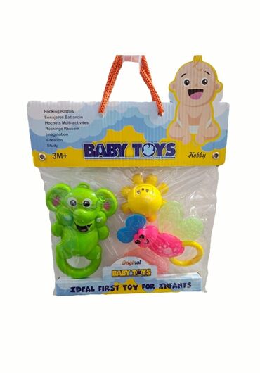 детский набор для творчества алмазная вышивка: Məhsul: Baby Toys – Çal-çarpalar dəsti (3M+) Təsvir: - Körpələr üçün