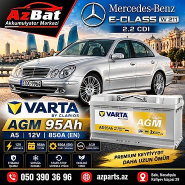 Varta, 95 ah, Orijinal, Almaniya, Yeni