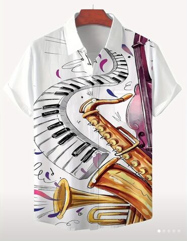 Рубашки: Мужская рубашка, 2XL (EU 44), Новый