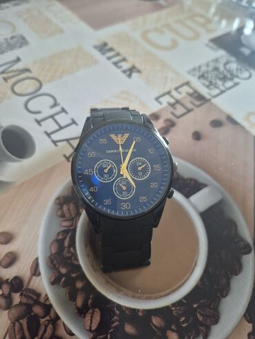 Сковородки: Наручные часы, Emporio Armani, цвет - Черный