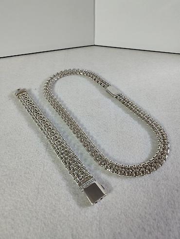 Наборы украшений: Набор украшений, Новый, Цвет металла: Белый, Парный набор — 1