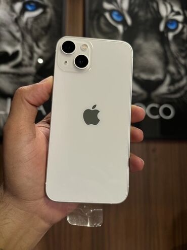 китайский айфон цена: IPhone 13, Колдонулган, 128 ГБ, Ак, 78 %