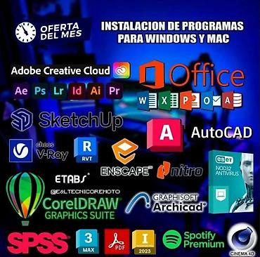 yük: Windows əməliyyat sistemləri,adobe servisləri,autocad,antivirus — 3