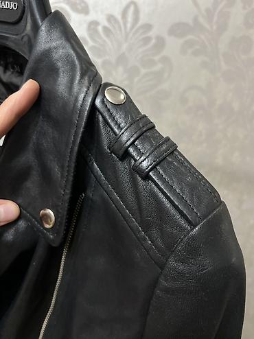 армани оригинал: Кожаная куртка, Косуха, Натуральная кожа, S — 8