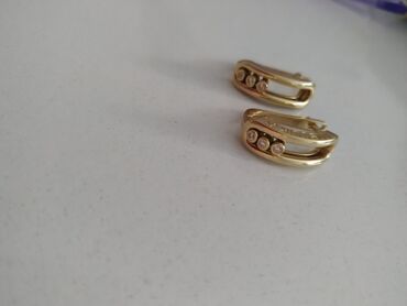 midas золото 585: Серьги, Проба 585, Фианит, Женские, Винтажный стиль, Б/у