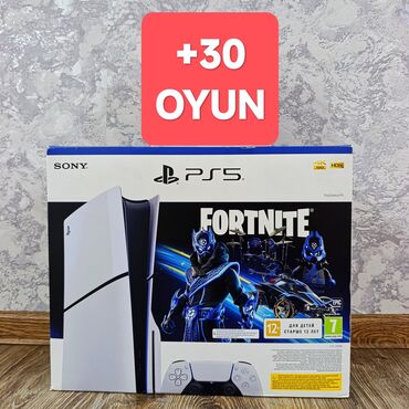 playstation 5 pro qiymeti: PS5slim 1TB, 30oyun, ideal qutusunda tam komplekt Türk akkauntda