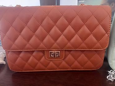 Çantalar: Qadın çiyin çantası – quilted dizayn - Material: yumşaq eko–dəri — 1