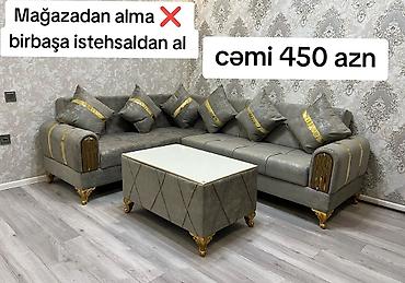 kreditle kunc divan: Yeni, Künc divan, Qonaq otağı üçün, Açılmayan — 1