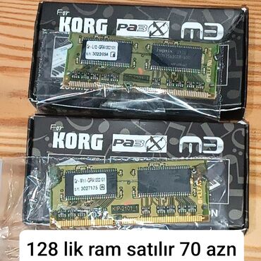 Operativ yaddaş (RAM): Korg 128 ram sintezator