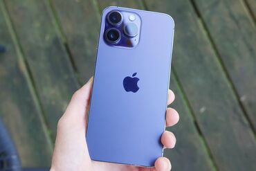 Apple iPhone: IPhone 14 Pro Max, Б/у, 128 ГБ, Deep Purple, Коробка, 99 %