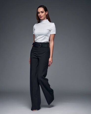 женские джинсовые шорты с завышенной талией: Брюки Палаццо, Made in KG, Новый, Все размеры