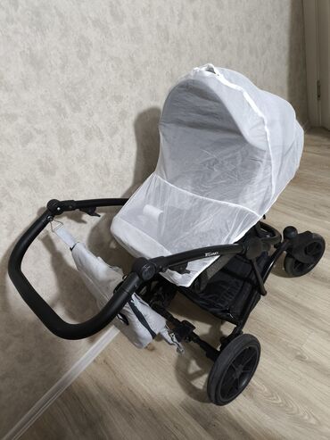 Коляски: Коляска, цвет - Серебристый, Б/у — 6