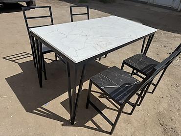 study table: Кухонный стол и стул, Новый, Самовывоз, Платная доставка, цвет - Черный — 8
