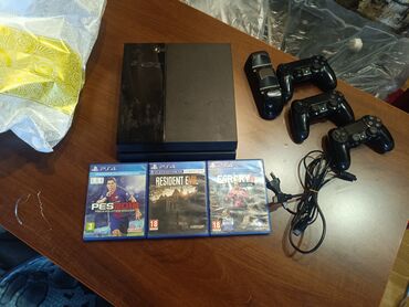 сони пластейшн 4: Игровая приставка Sony PlayStation 4 черного цвета с матовой и