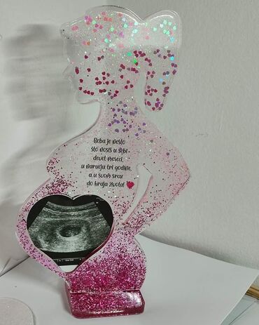 pojas za trudnice: Stalak u obliku trudnice sa otvorom za sliku ultrazvuka Idealan
