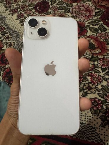 iphone 13 pro max в рассрочку бишкек: IPhone 13, Б/у, 128 ГБ, Белый, Защитное стекло, 88 %