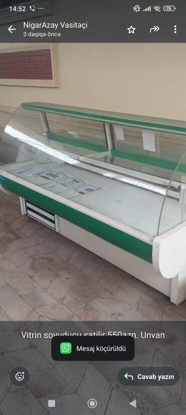 soyuducu stinol: Vitrin soyuducu satilir 550azn. Unvan Sumqayit Nigaz