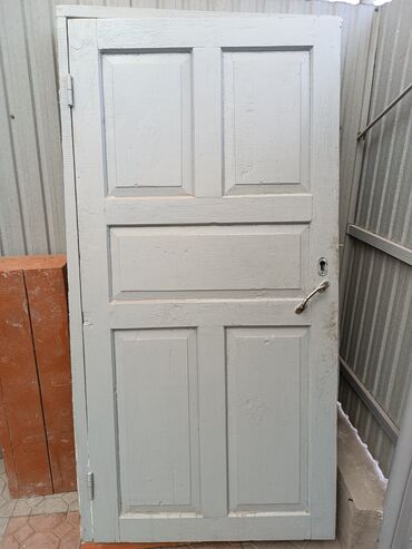 двери для магазина: Входная дверь, Сосна, Левостороний механизм, цвет - Серый, Б/у, 184 * 93, Самовывоз