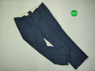Spodnie: Spodnie, XL (EU 42), stan - Dobry, wzór - Jednolity kolor, kolor - Niebieski