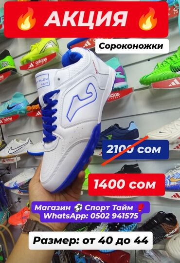 лоро пиано обувь цена бишкек: Мужские кроссовки, 41, Joma, Новый, цвет - Белый, Платная доставка