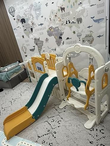 не пригодилось: Детский игровой комплекс для дома 4-в-1 Также с музыкой - Горка с — 5