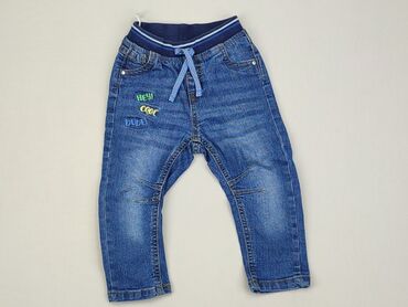 jeansy z szeroką nogawką: Spodnie jeansowe, Ergee, 12-18 m, stan - Dobry