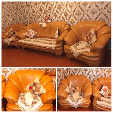 İşlənmiş, Divan, 2 kreslo